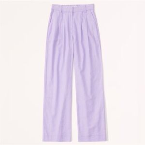 Abercrombie & Fitch Lilac Wide Leg Pants
